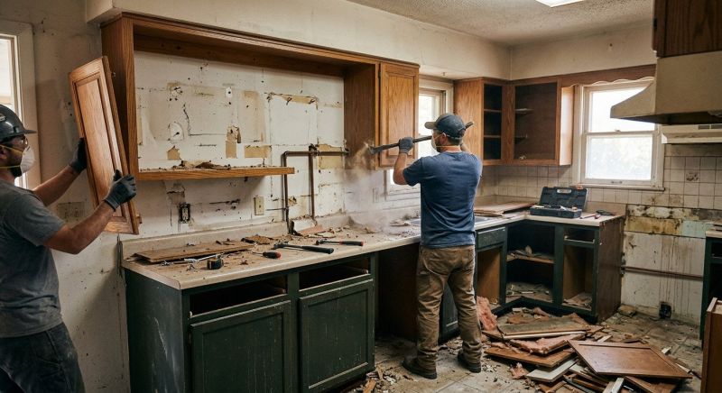 Cabinet Demolition in Bergen County, NJ