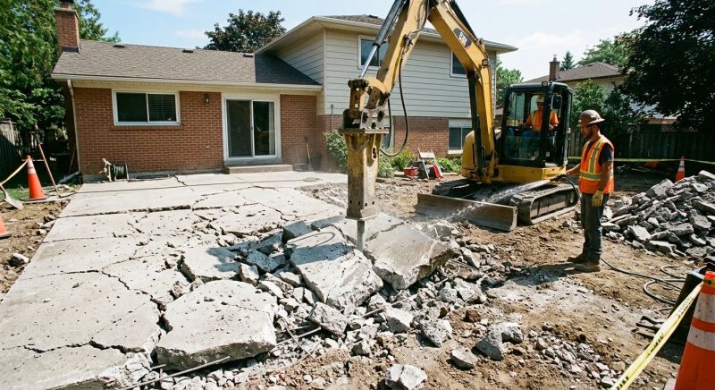 Patio Slab Demolition in Sacramento, CA
